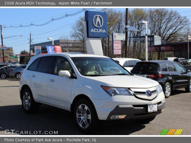 2008 Acura MDX Technology in Aspen White Pearl