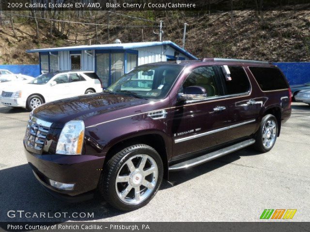 2009 Cadillac Escalade ESV AWD in Black Cherry