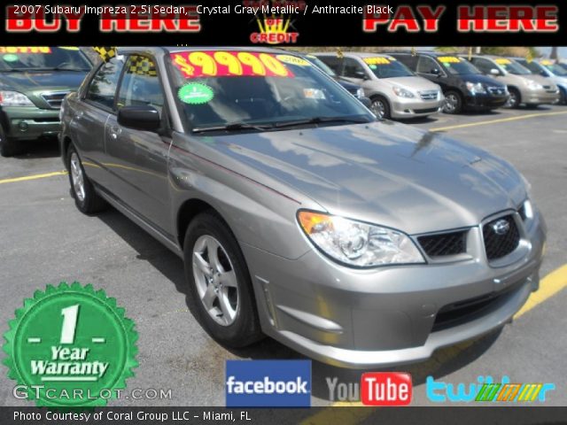 2007 Subaru Impreza 2.5i Sedan in Crystal Gray Metallic