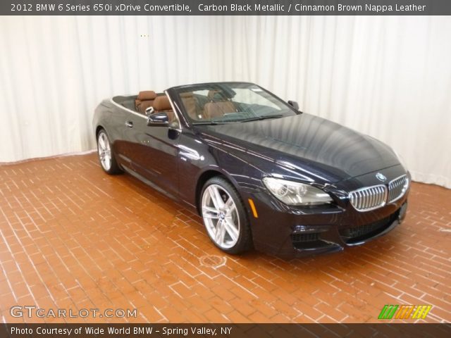 2012 BMW 6 Series 650i xDrive Convertible in Carbon Black Metallic