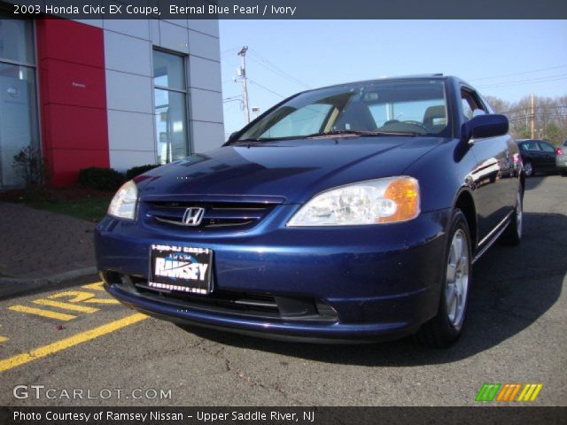 2003 Honda Civic EX Coupe in Eternal Blue Pearl