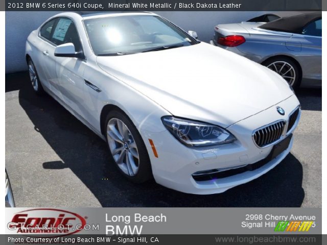 2012 BMW 6 Series 640i Coupe in Mineral White Metallic