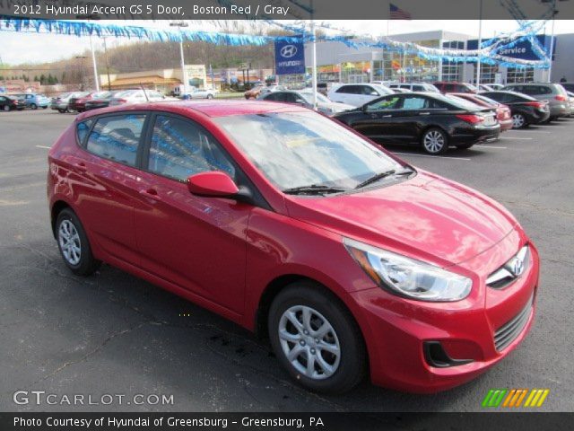 2012 Hyundai Accent GS 5 Door in Boston Red