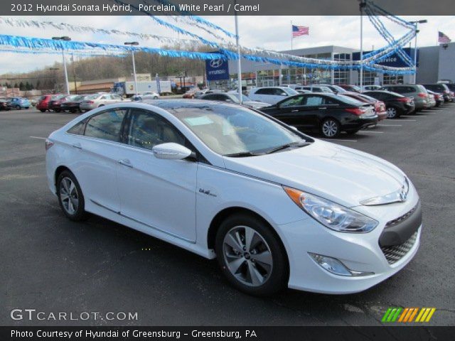 2012 Hyundai Sonata Hybrid in Porcelain White Pearl