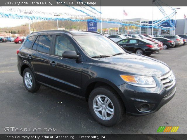 2012 Hyundai Santa Fe GLS in Pacific Blue Pearl