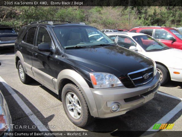 2005 Kia Sorento EX 4WD in Ebony Black