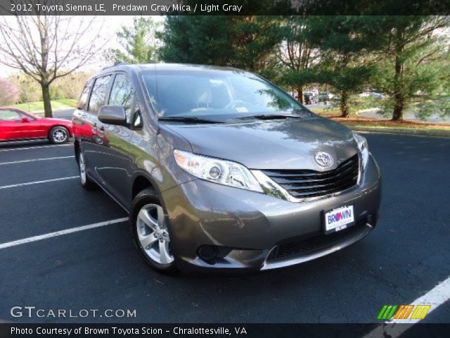 2012 Toyota Sienna LE in Predawn Gray Mica