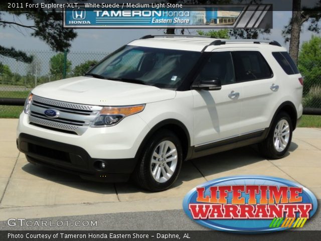2011 Ford Explorer XLT in White Suede
