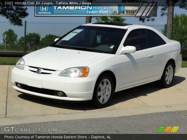 2002 Honda Civic EX Coupe in Taffeta White