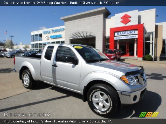2011 Nissan Frontier SV V6 King Cab 4x4 in Radiant Silver Metallic