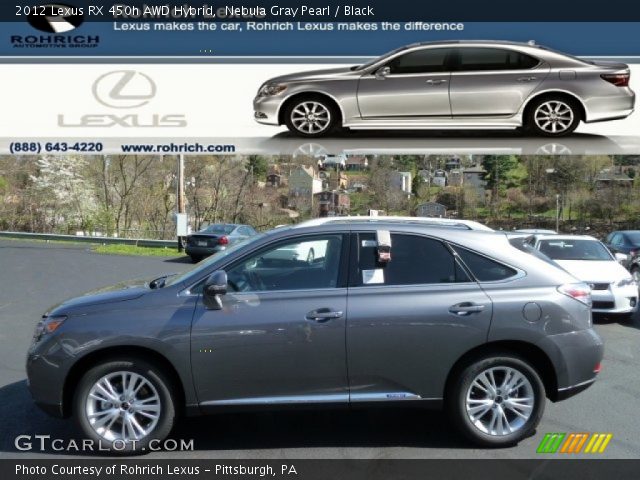 2012 Lexus RX 450h AWD Hybrid in Nebula Gray Pearl