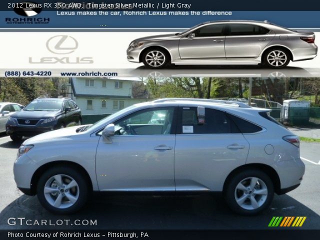 2012 Lexus RX 350 AWD in Tungsten Silver Metallic