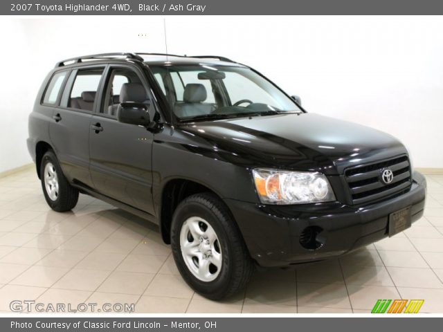 2007 Toyota Highlander 4WD in Black