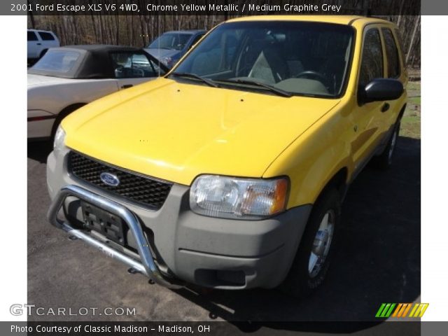 2001 Ford Escape XLS V6 4WD in Chrome Yellow Metallic