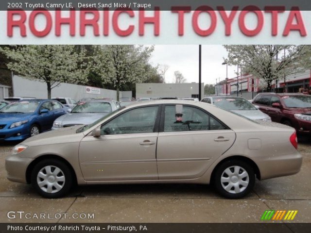 2002 Toyota Camry LE in Desert Sand Mica