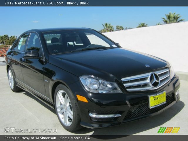 2012 Mercedes-Benz C 250 Sport in Black