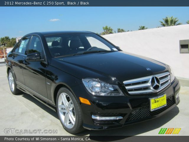 2012 Mercedes-Benz C 250 Sport in Black