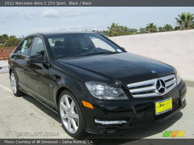 2012 Mercedes-Benz C 250 Sport in Black