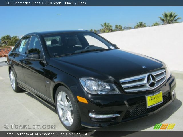 2012 Mercedes-Benz C 250 Sport in Black