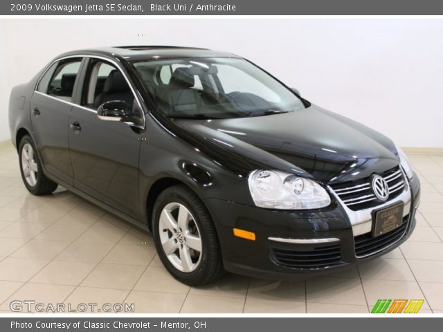 2009 Volkswagen Jetta SE Sedan in Black Uni