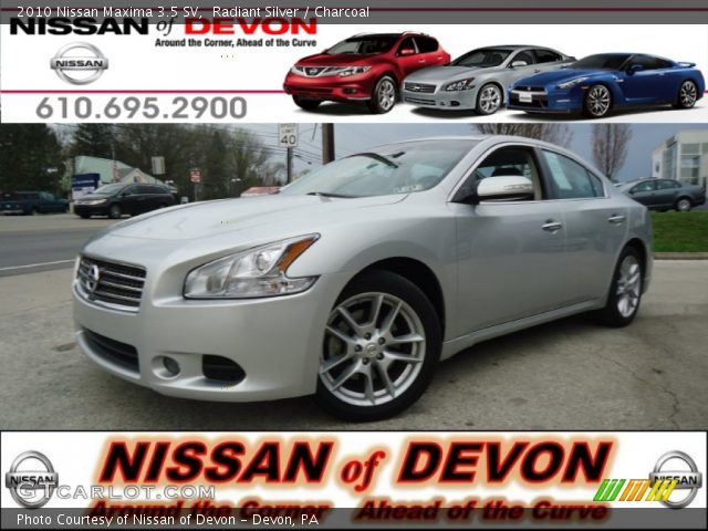 2010 Nissan Maxima 3.5 SV in Radiant Silver