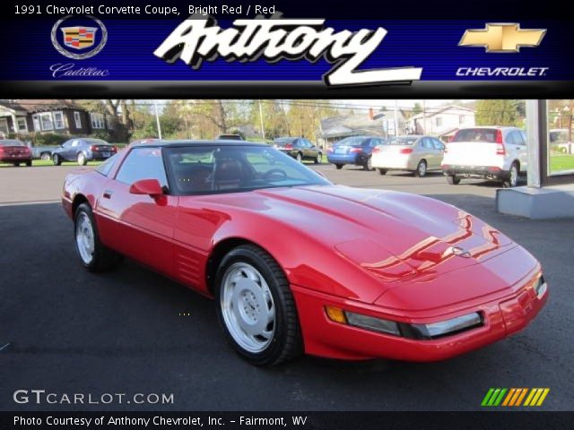 1991 Chevrolet Corvette Coupe in Bright Red