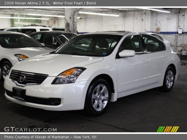 2009 Nissan Altima 2.5 SL in Winter Frost Pearl
