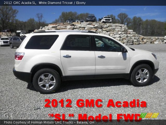 2012 GMC Acadia SL in White Diamond Tricoat
