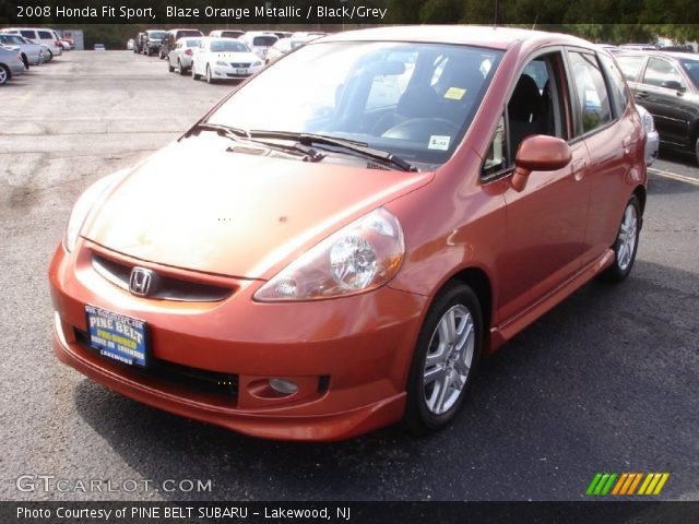 2008 Honda Fit Sport in Blaze Orange Metallic