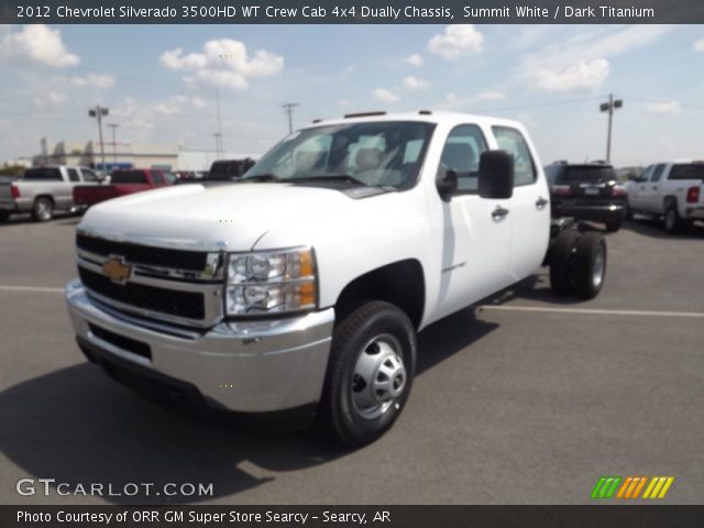 2012 Chevrolet Silverado 3500HD WT Crew Cab 4x4 Dually Chassis in Summit White