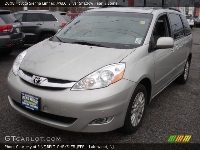 2008 Toyota Sienna Limited AWD in Silver Shadow Pearl