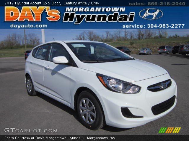 2012 Hyundai Accent GS 5 Door in Century White