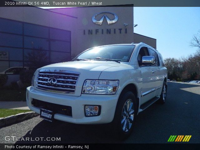 2010 Infiniti QX 56 4WD in Tuscan White Pearl