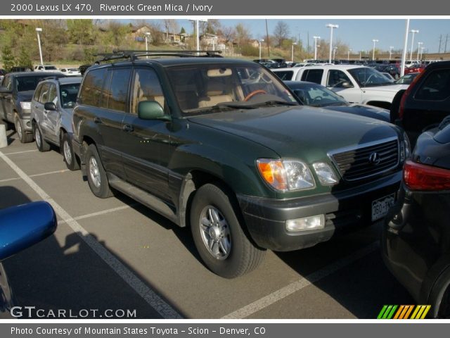 2000 Lexus LX 470 in Riverock Green Mica
