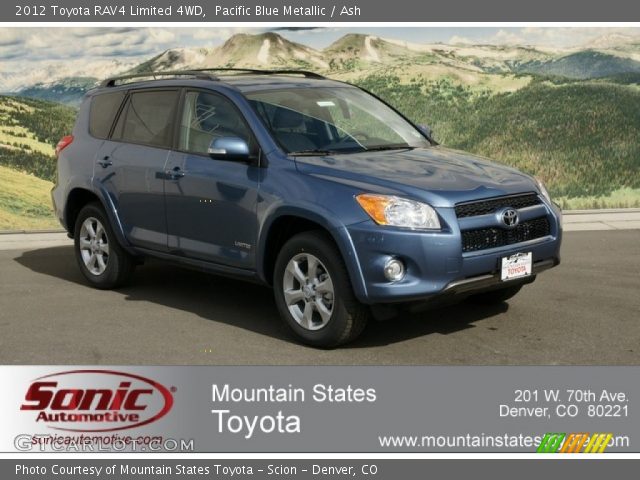 2012 Toyota RAV4 Limited 4WD in Pacific Blue Metallic