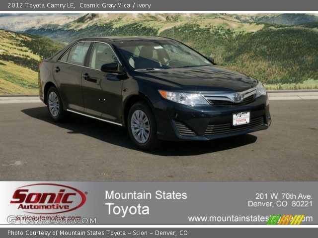 2012 Toyota Camry LE in Cosmic Gray Mica