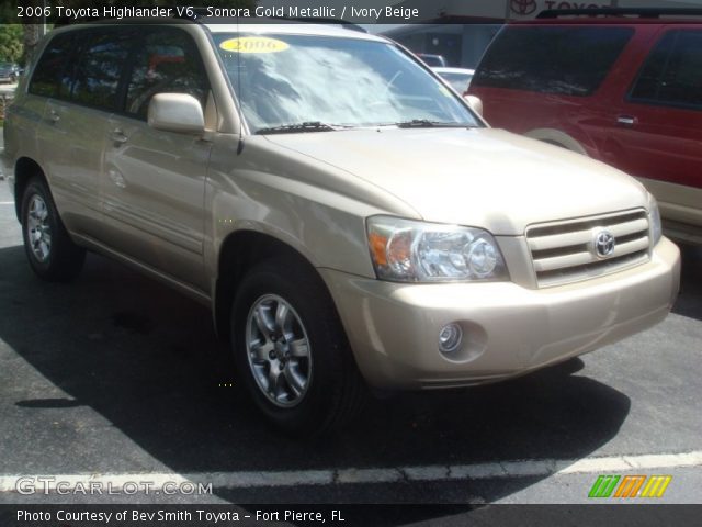 2006 Toyota Highlander V6 in Sonora Gold Metallic