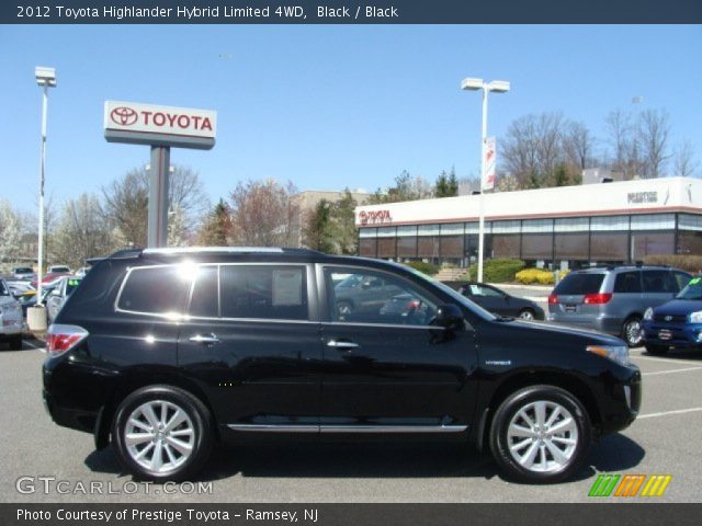 2012 Toyota Highlander Hybrid Limited 4WD in Black