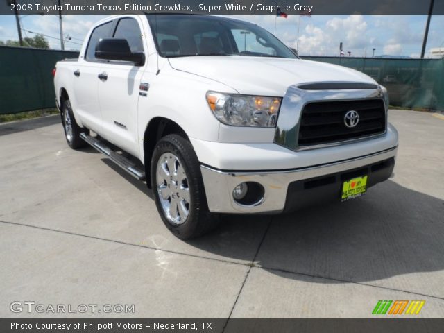 2008 Toyota Tundra Texas Edition CrewMax in Super White