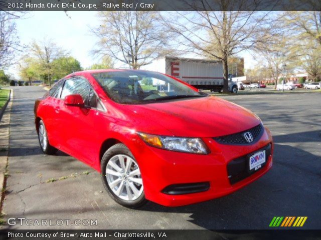 2012 Honda Civic EX-L Coupe in Rallye Red