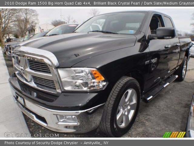 2010 Dodge Ram 1500 Big Horn Quad Cab 4x4 in Brilliant Black Crystal Pearl
