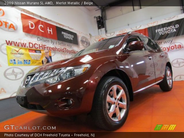 2009 Nissan Murano SL AWD in Merlot Metallic