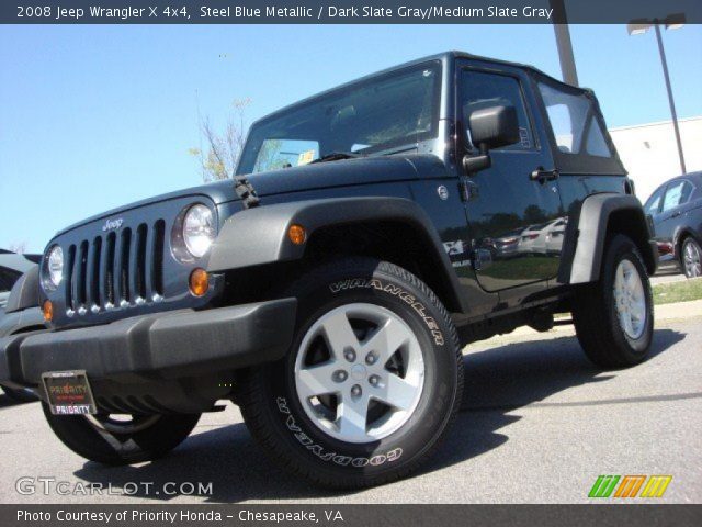 2008 Jeep Wrangler X 4x4 in Steel Blue Metallic