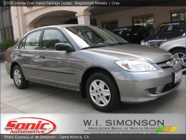 2005 Honda Civic Value Package Sedan in Magnesium Metallic