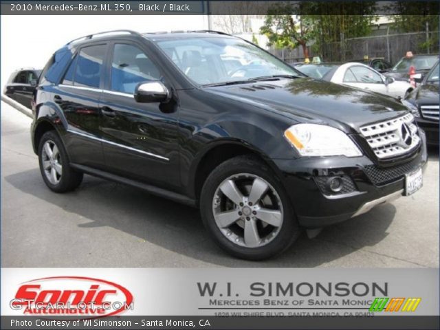 2010 Mercedes-Benz ML 350 in Black