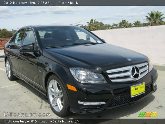 2012 Mercedes-Benz C 250 Sport in Black