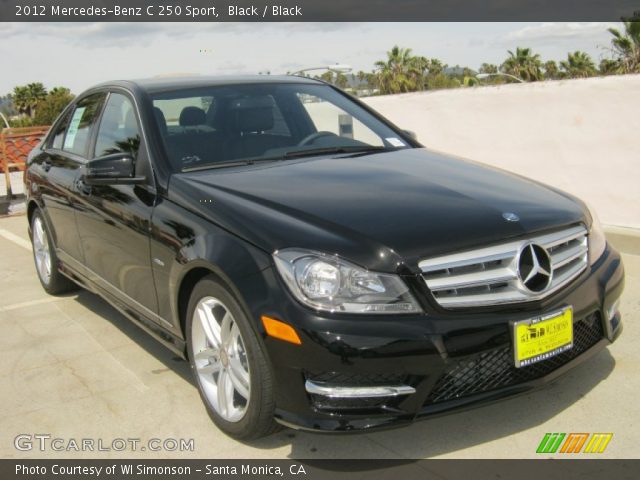 2012 Mercedes-Benz C 250 Sport in Black