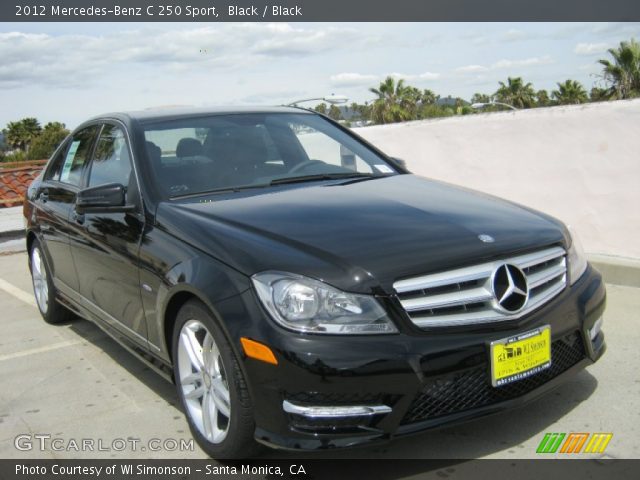 2012 Mercedes-Benz C 250 Sport in Black