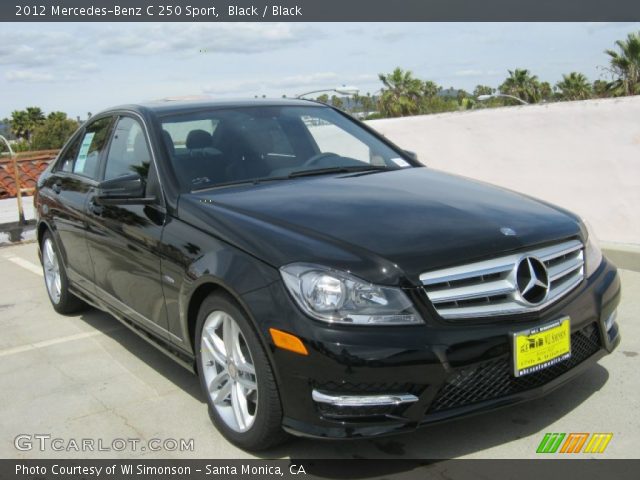 2012 Mercedes-Benz C 250 Sport in Black