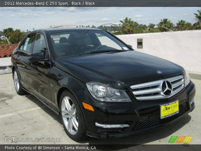 2012 Mercedes-Benz C 250 Sport in Black